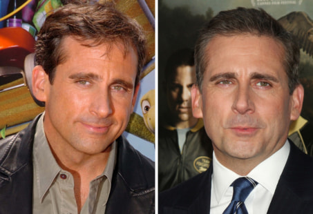 Steve Carell before and after hair