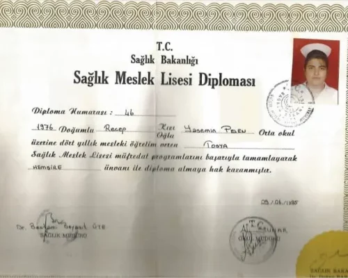 Yasemin turgut diploma 1