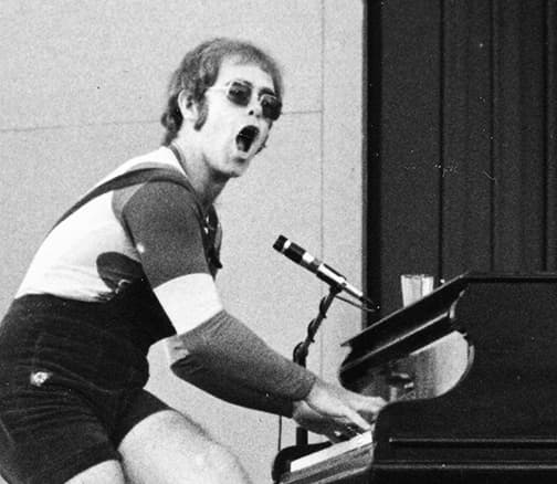 Elton John's hair in 1971