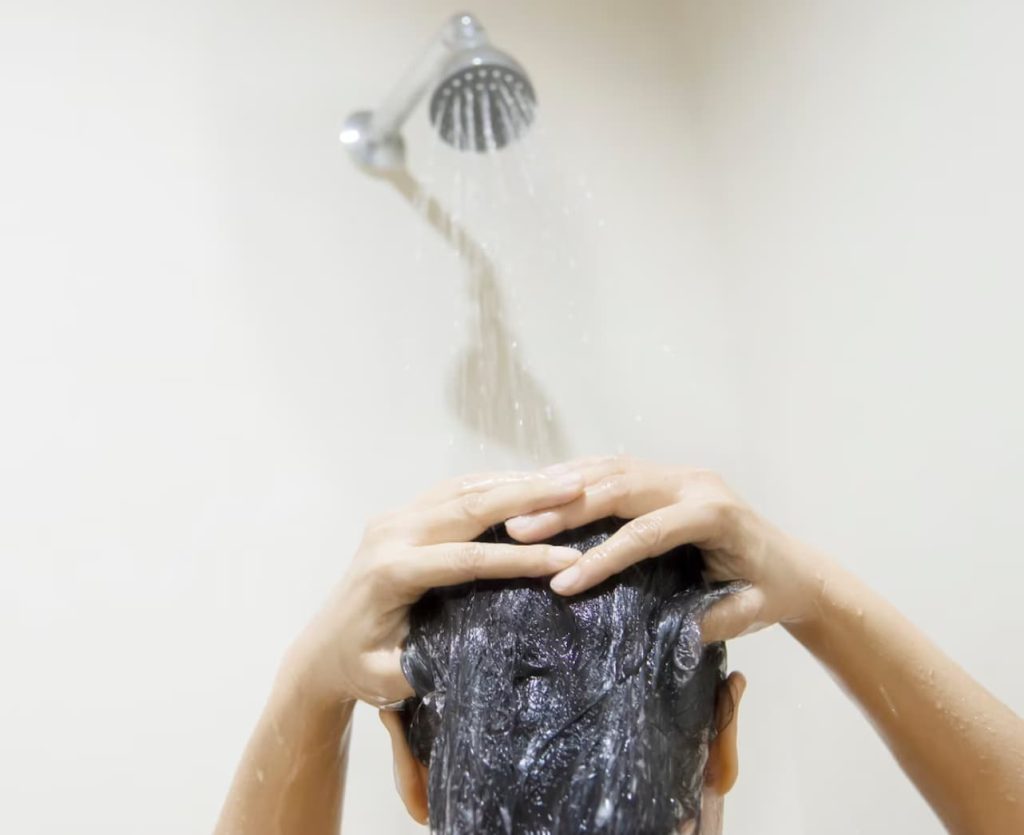 Hair loss when showering