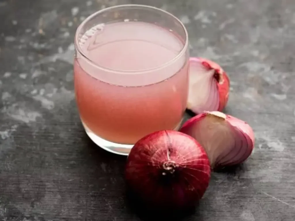 Onion juice for natural regrowth