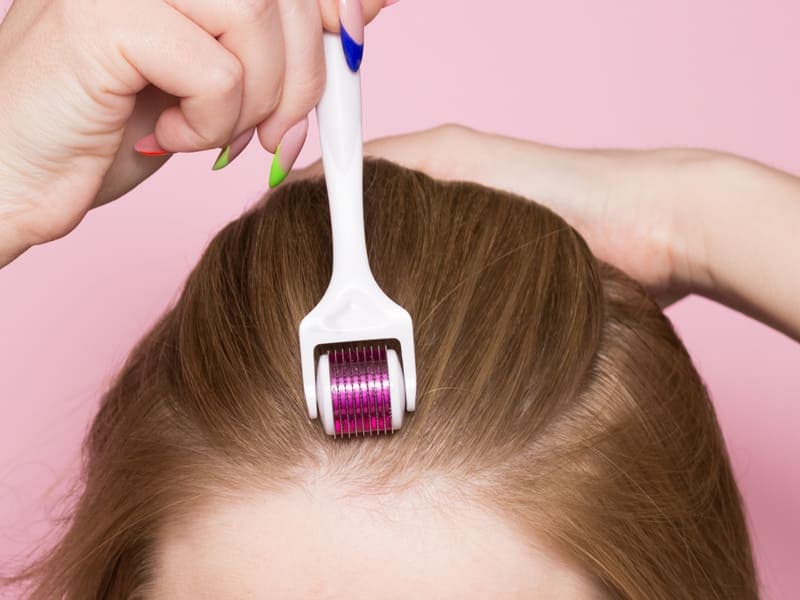Dermaroller for hair growth