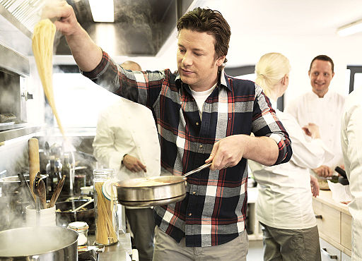 Jamie Olivers hair in 2014