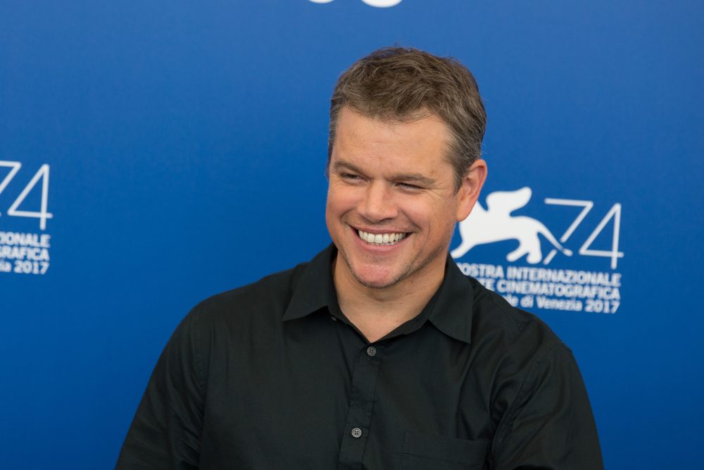 Matt Damon's receding hairline in 2017