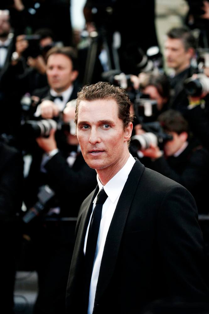 Matthew McConaughey's thinned hair in 2012