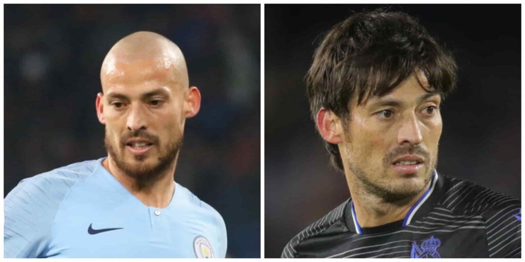 David Silva before and after alleged hair transplant