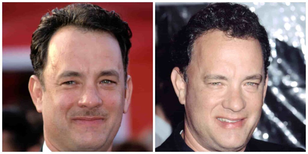 Tom Hanks hair before and after