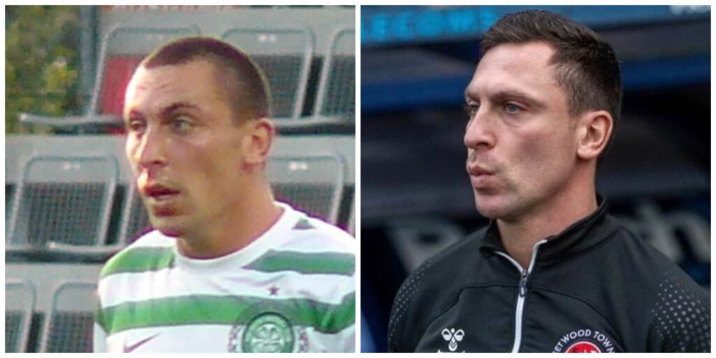 Scott brown hair. before and after